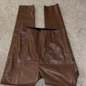 Zara M Faux Leather Leggings